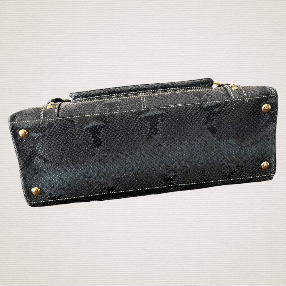 Vintage Y2k Coach Python Miranda Embossed Leather… - image 7